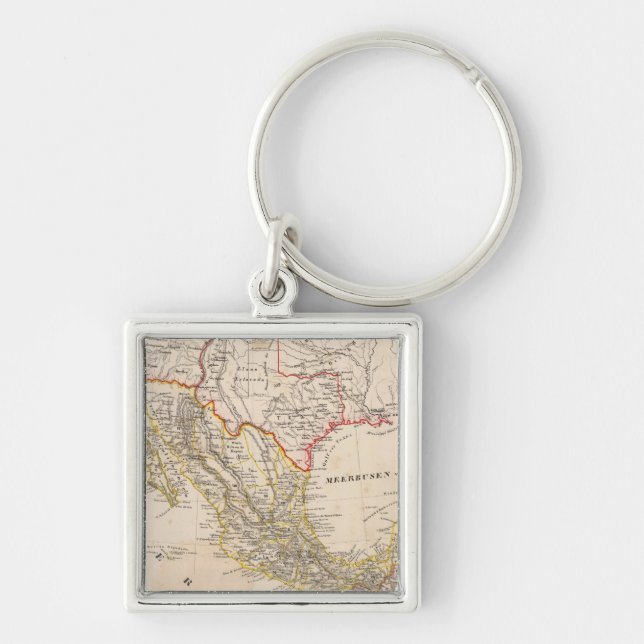 Texas, Mexico Key Ring (Front)
