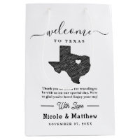 Texas Minimalist Texan Map Wedding Welcome