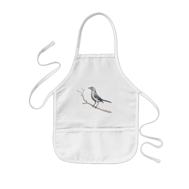 Texas Mockingbird Kids Apron (Front)
