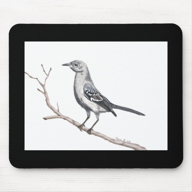 Texas Mockingbird Mousepad (Front)