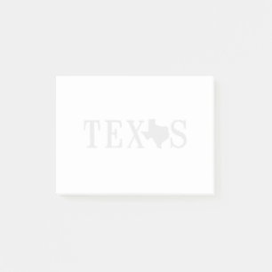 Texas Name with State Shaped Letter Post-it Notes