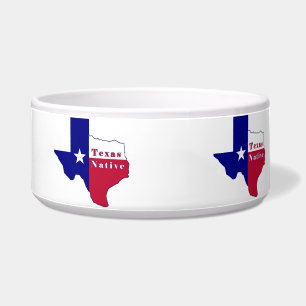 Texas Native Flag Map