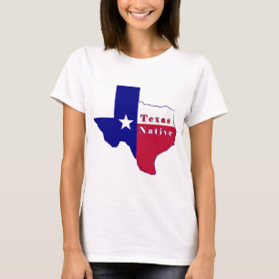 Texas Native Flag Map T-Shirt