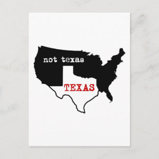 Texas / Not Texas Postcard
