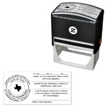 Texas Notary Public Acknowledgement Stamp