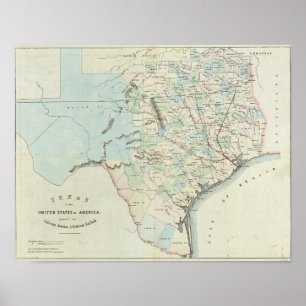 Texas of the United States of America Poster