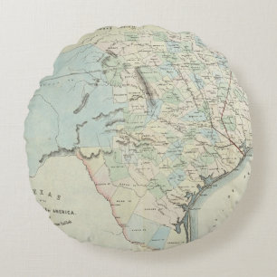 Texas of the United States of America Round Cushion