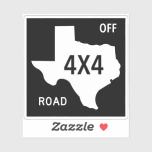 Texas Off Road Truck Sign
