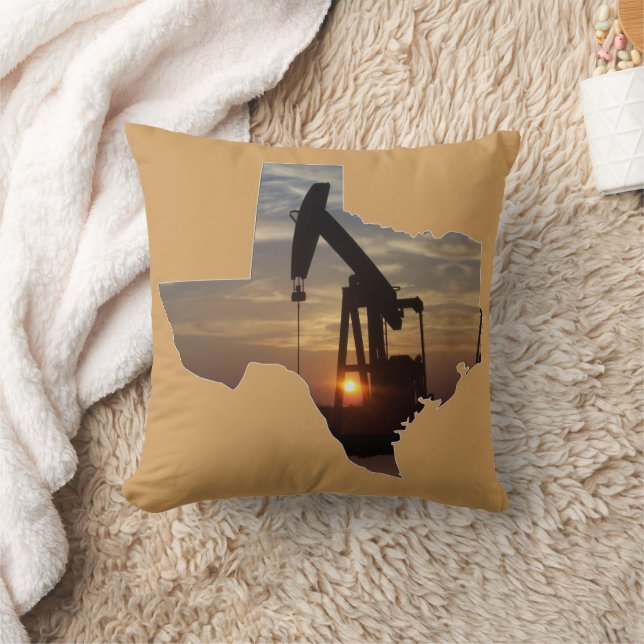 Texas Oil Pump Jack Pillow ANY COLOR (Blanket)