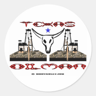 Texas Oilman, Oil Field Sticker