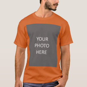 Texas Orange Add Your Image Photo T-Shirt