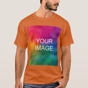Texas Orange Template Custom Add Photo Image T-Shirt