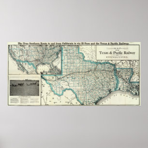 Texas Pacific Railway Poster