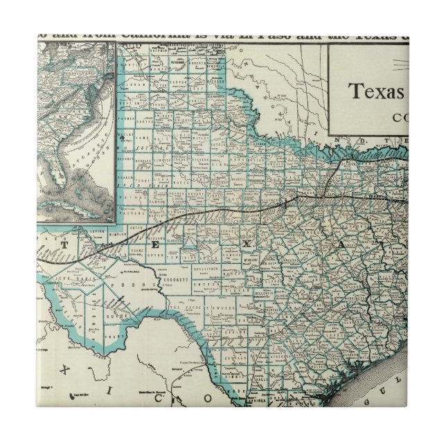 Texas Pacific Railway Tile (Front)