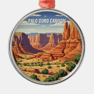 Texas Palo Duro Canyon State Park Travel Metal Ornament