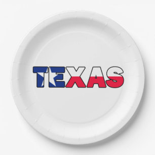 Texas Paper Plate