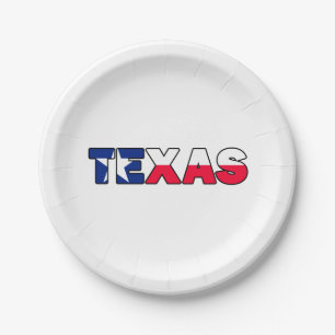 Texas Paper Plate