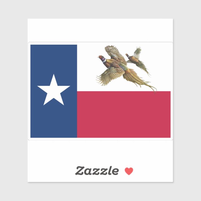 Texas Pheasant Flag (Sheet)