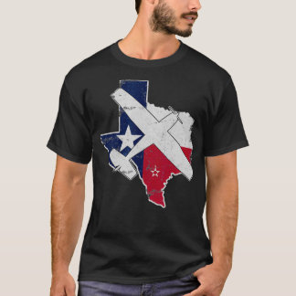 Texas Pilot State Flag C172 Skyhawk Aeroplane T-Shirt