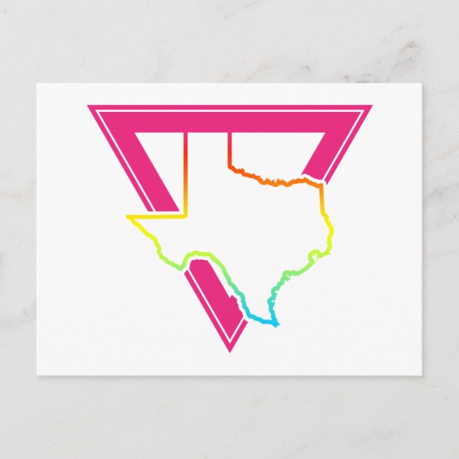 texas pink triangle postcard (Front)