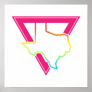 texas pink triangle poster