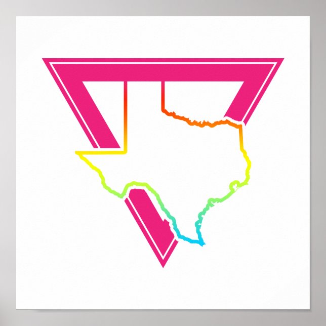 texas pink triangle poster (Front)