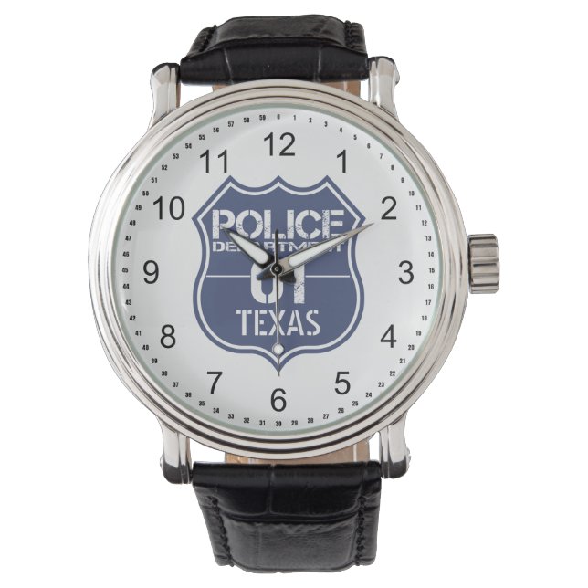 Texas Police Department Shield 01 Watch (Front)