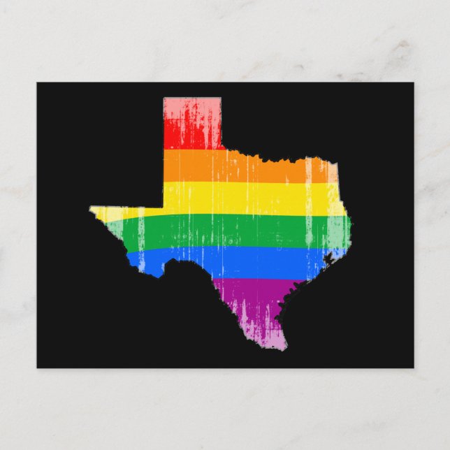 TEXAS PRIDE - DISTRESSED -.png Postcard (Front)
