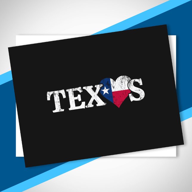 Texas Pride Love Heart Flag State Proud Texan Home Postcard (Creator Uploaded)