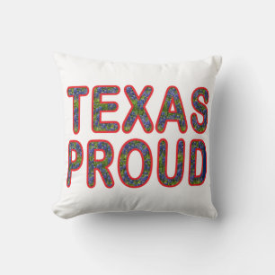 Texas Proud Bluebonnet Cushion