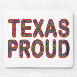 Texas Proud Bluebonnet Mouse Pad