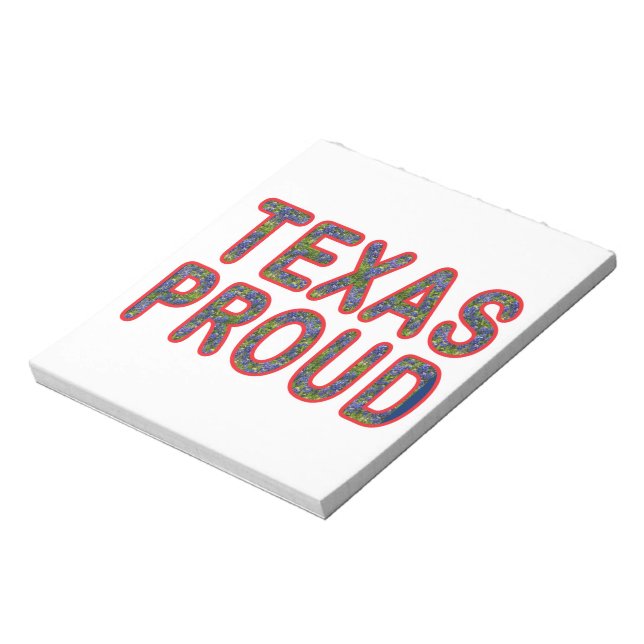 Texas Proud Bluebonnet Notepad (Rotated)