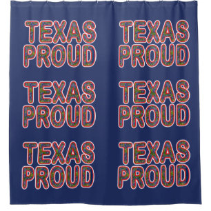 Texas Proud Bluebonnet Shower Curtain