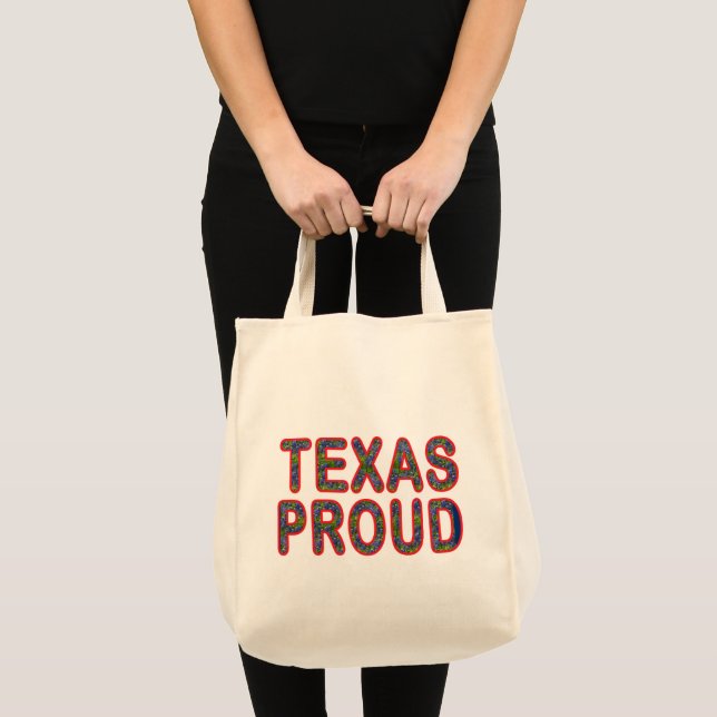 Texas Proud Bluebonnet Tote Bag (Front (Product))