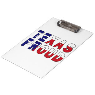 Texas Proud Flag Clipboard
