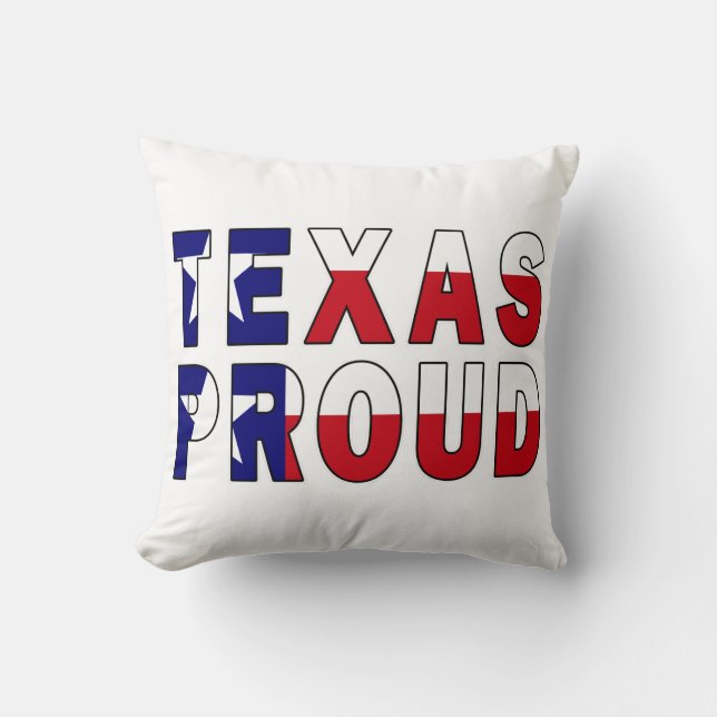 Texas Proud Flag Cushion (Front)