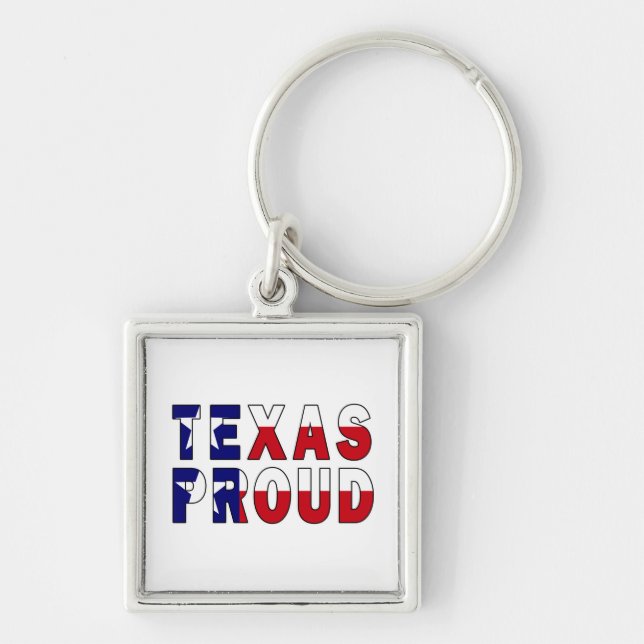 Texas Proud Flag Key Ring (Front)