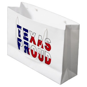 Texas Proud Flag Large Gift Bag