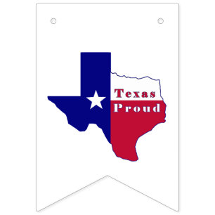 Texas Proud Flag Map