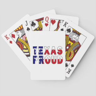 Texas Proud Flag Playing Cards