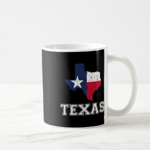 Texas Proud Texan Patriot American Usa Flag Vintag Coffee Mug