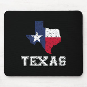Texas Proud Texan Patriot American Usa Flag Vintag Mouse Pad
