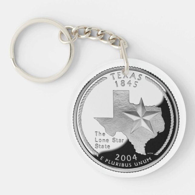 Texas Quarter Keychain (Front)