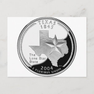 Texas Quarter Postcard