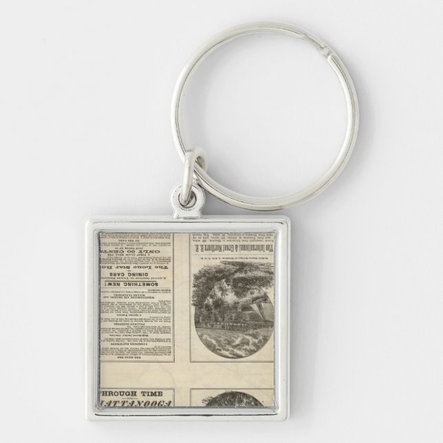 Texas Railroad 2 Key Ring (Front)