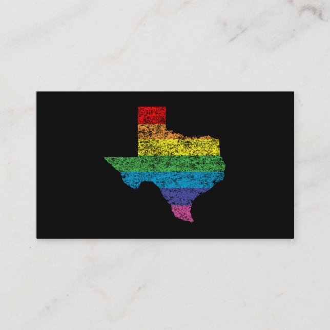 texas rainbow business card (Front)