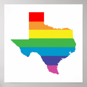 texas rainbow poster