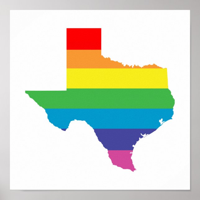 texas rainbow poster (Front)