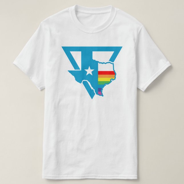 texas rainbow triangle T-Shirt (Design Front)