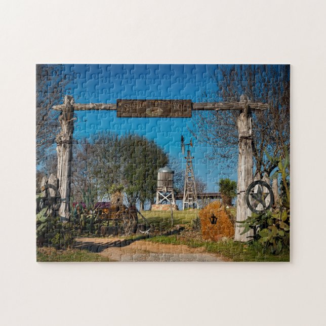Texas Ranch Scene. Jigsaw Puzzle (Horizontal)